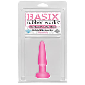 Basix Rubber Works Butt Plug Beginners - Colour Pink - Huuma.org