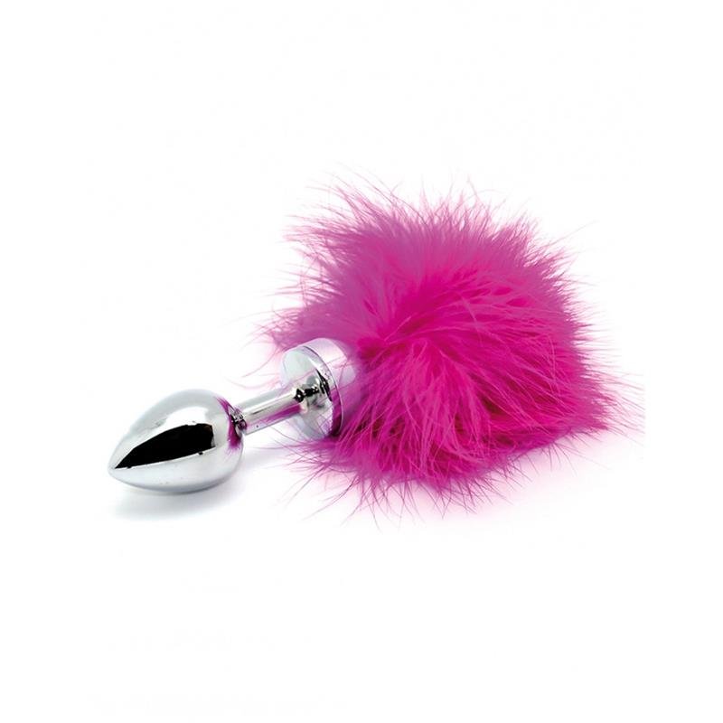 Butt plug Small with pink feather - Huuma.org