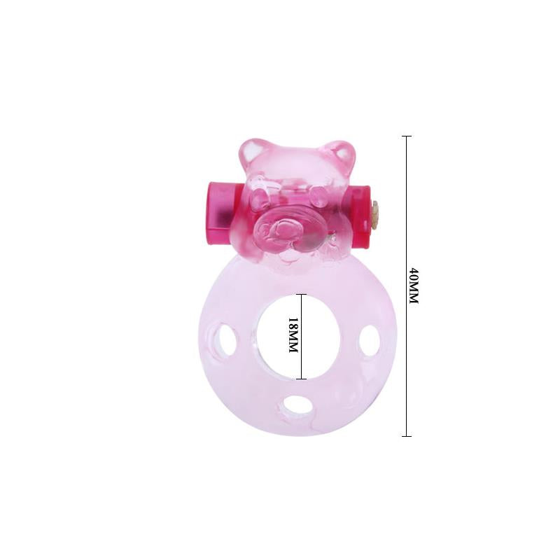 Cock Ring with Vibrating Bullet Bear