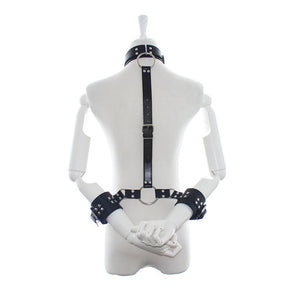 Collar with Restraints Adjustable Black