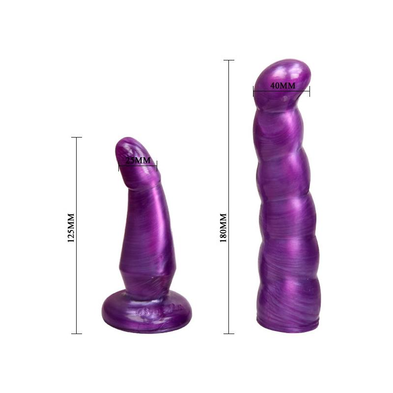 Double Penetration Strap-On Purple