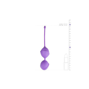 Double Vagina Balls Silicone - Purple