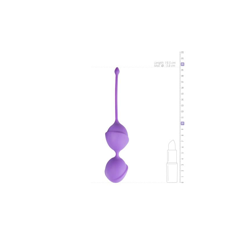 Double Vagina Balls Silicone - Purple