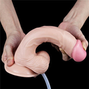 Dropy Realistic Dildo Dual Layer with Ejaculation 9