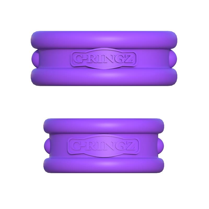 Fantasy C-Ringz Max-Width Silicone Rings Purple