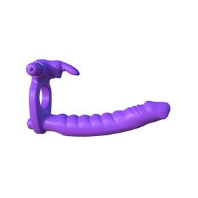 Fantasy C-Ringz Silicone Double Penetrator Rabbit Purple
