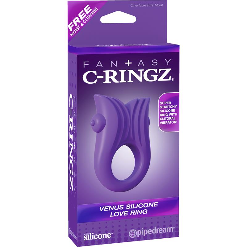 Fantasy C-Ringz Venus Silicone Love Ring Purple