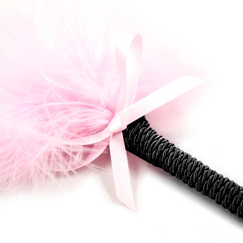 Feather Tickler with Bow 25 cm Pink