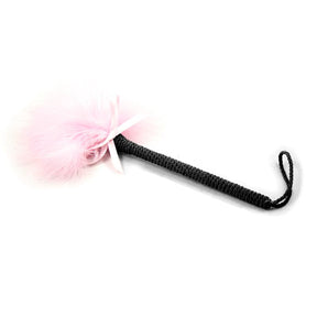 Feather Tickler with Bow 25 cm Pink