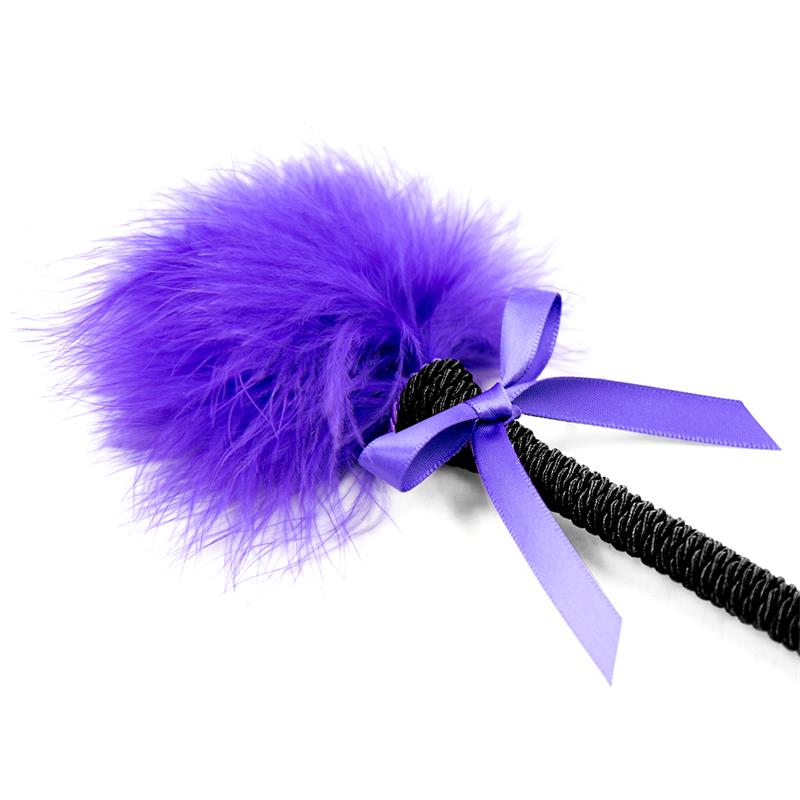 Feather Tickler with Bow 25 cm Purple