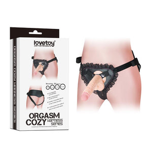 Harness Orgasm Cozy Lace (Without Dildo)  Black