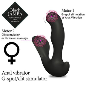 Jamba Anal Vibrator and G-Spot Stimulator Black