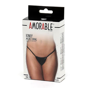 Micro Thong Black Size One Size