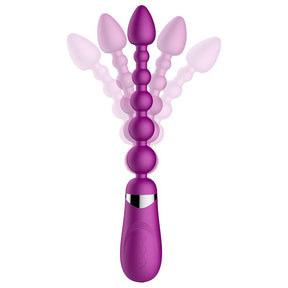 No. Five Bendable Anal Beads and Vibrator USB Silicone
