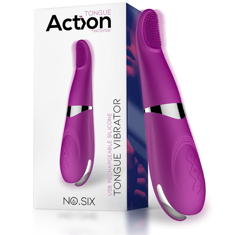 No. Six Clitoris Vibe Tongue G-Spot Stimulator USB Silicone