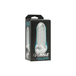 Penis Sleeve with Testicles Strap Clear Thick