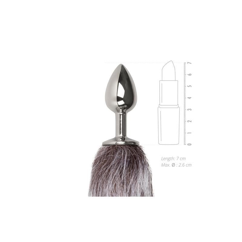 Plug With Foxtail No. 5 - Silver
