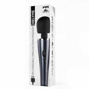 Relyme Wand Massager USB Rechargable Silicone Waterproof - Huuma.org
