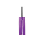Shots Ouch! Whips and Paddles Leather Slit Paddle Purple