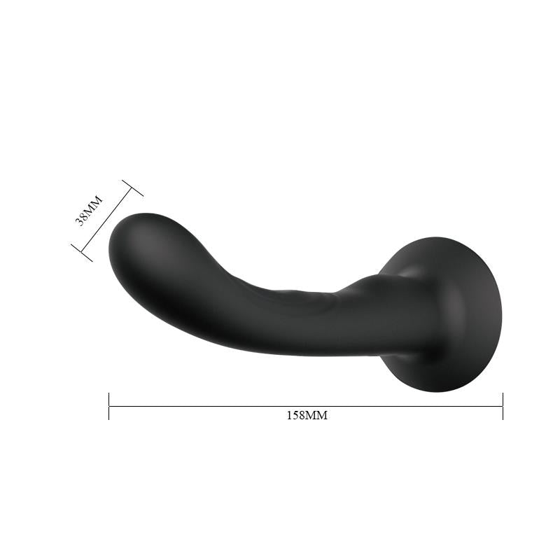 Strap-on with Silicone Dildo Black
