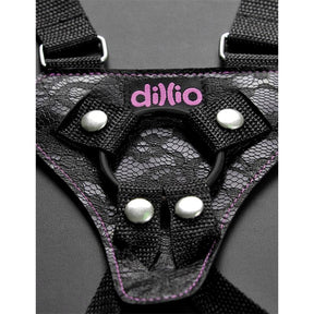 Suspender Harness with Dildo 6 Pink