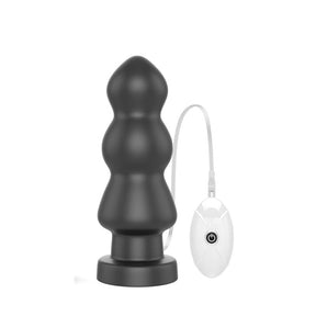 Vibrating Butt Plug King Sized 7.8 Black