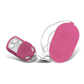 Vibrating Egg with Remote Control Medium Size Pink