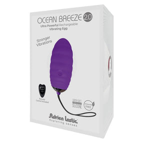 Vibrating Egg with Remote Control Ocean Breeze 2.0 Purple